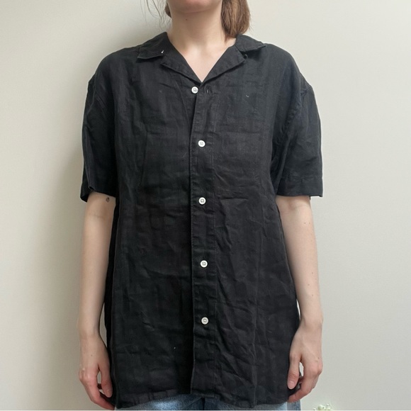 Black Banana Republic Linen Shirt - Picture 4 of 16